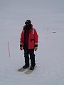 Blake with homemade snowshoes